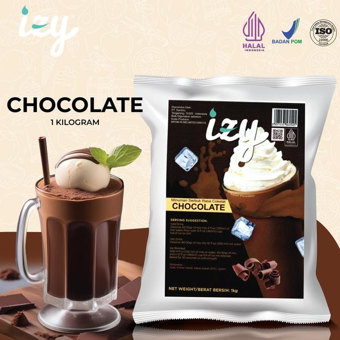 Baru Izy Powder Drink Chocolate - Bubuk Minuman Cokelat 1 Kg