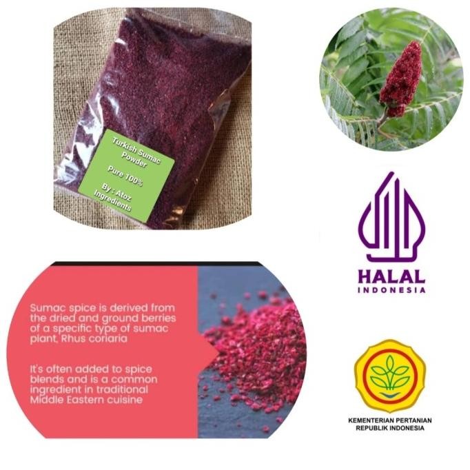Baru Turkish Sumac Powder 1kg / Sumac Bubuk Turki 1kg