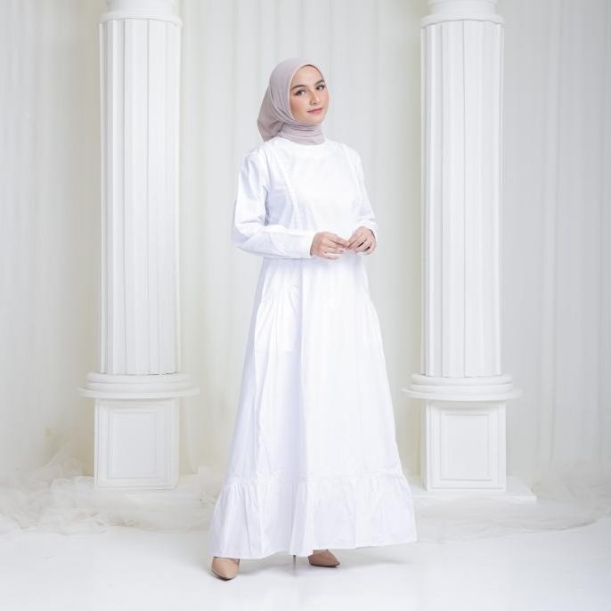 Fayrany Baju Gamis Ibu Putih Dandelion Fbg-Wp-001 Original
