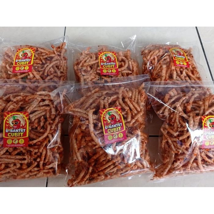 

HEMAT Kerupuk D-Bantet Cubit Cubitan 250Grm Food Pedas Noodles Makanan Goreng Sambal Snack Keripik