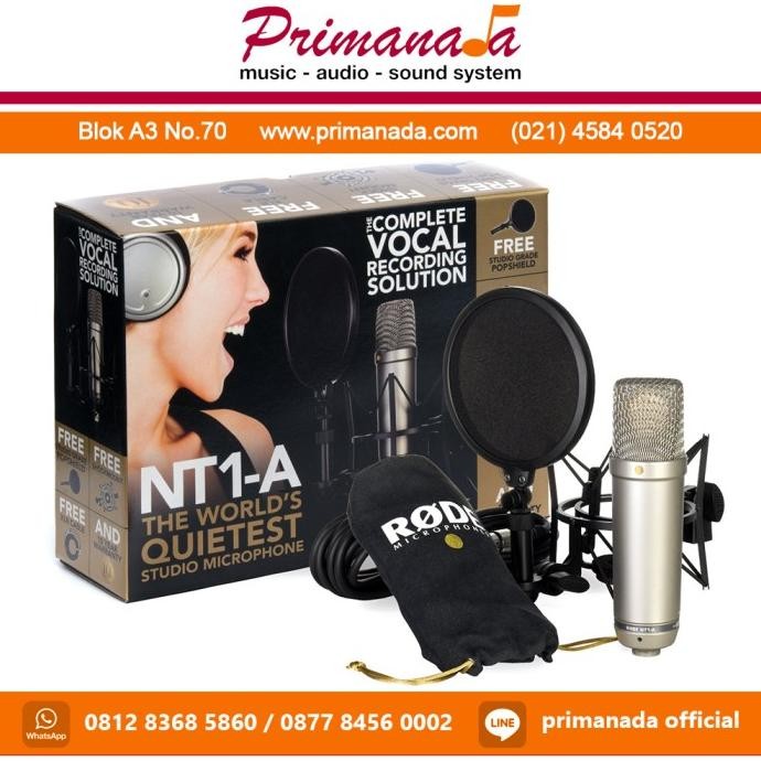 Mic Recording Rode Nt1A Nt 1A Microphone Cardioid Condenser Original New Stok