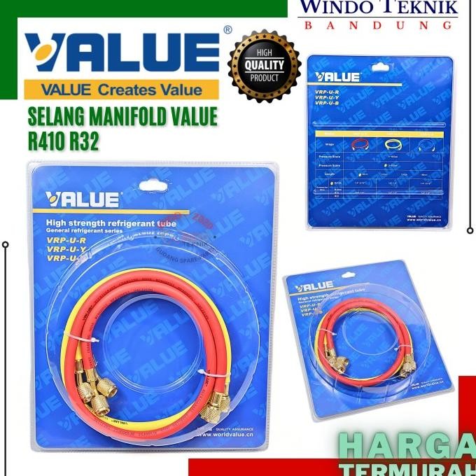 SELANG MANIFOLD VALUE R410 R32 | SLANG MANIPOLD PENGISIAN FREON AC R32