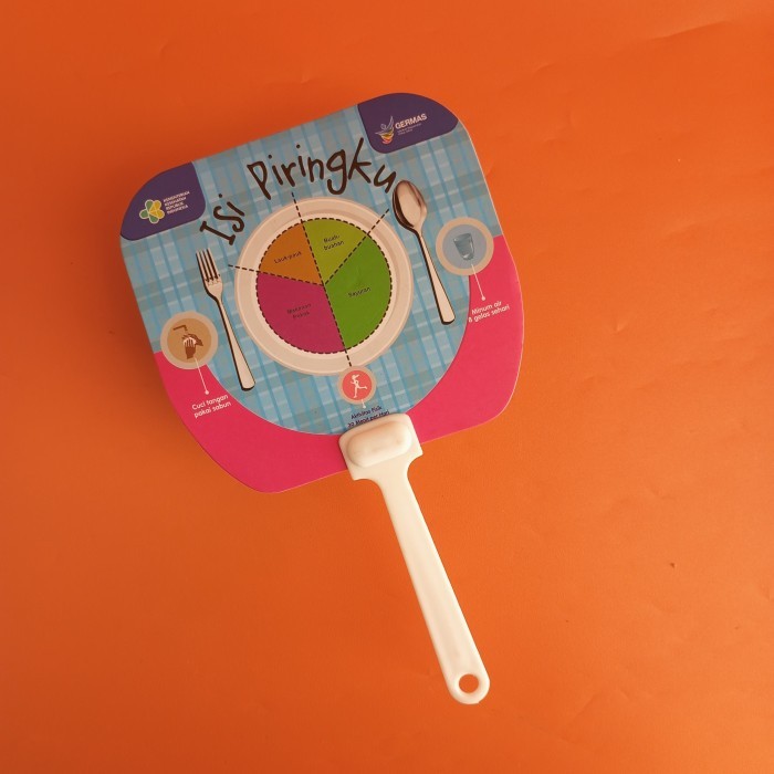 

I_S Kipas Souvenir/ Kipas Isi Piringku/ Kipas Souvenir Kesehatan Gizi Isi Kemasan 10Pcs