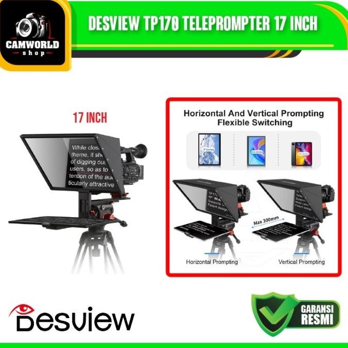 Desview Tp170 Teleprompter 17 Inch For Tablets And Smartphone Tp-170 New Stok