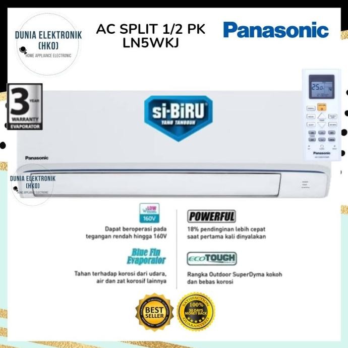 Grosir Ac Panasonic 1/2 Pk Cs-Ln5Wkj Si-Biru | Panasonic Ln5Wkj 5Wkj Sibiru