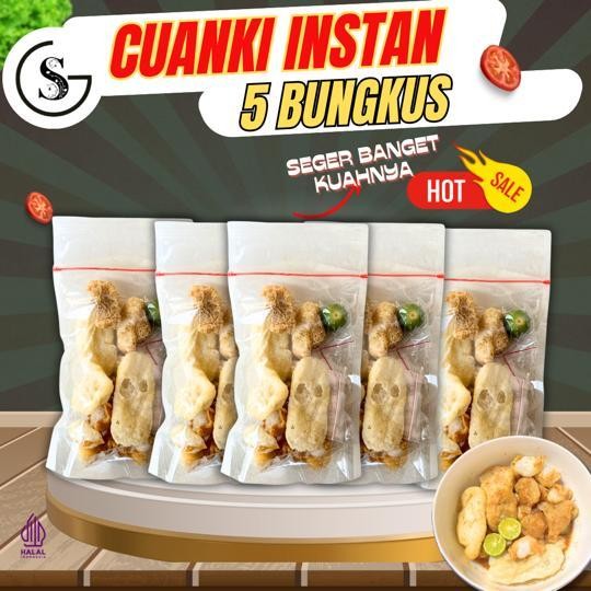 

STOK TERBATAS PAKET HEMAT 5 BUNGKUS CUANKI INSTAN GUDANGSNACKTGR FOOD KALDU PEDAS
