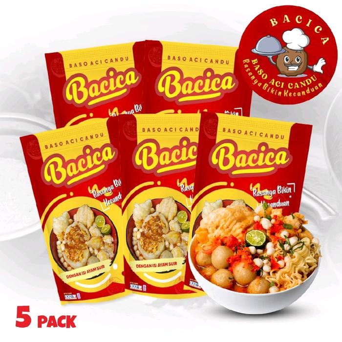 

BOOM SALE Baso Aci BACICA 5 Pack Food Makanan Pedas Instan Ayam Chili Kuah Seblak