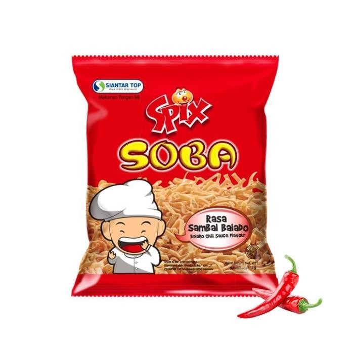 

EKSLUSIF Spix Soba Mie Sambal Balado 10 x 18 gr Rasa Balado by Jadoelsnack Food Pedas Goreng Noodles