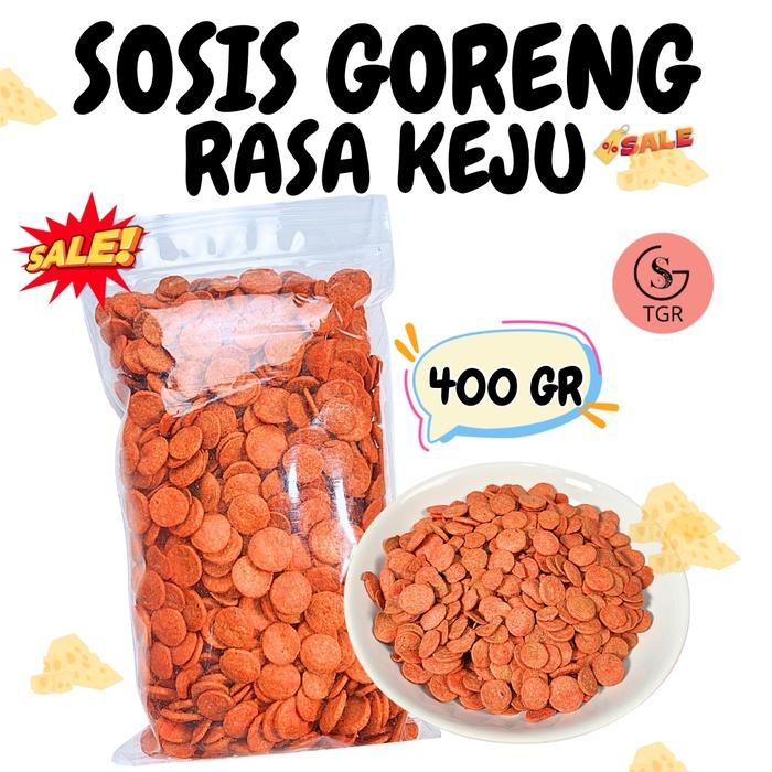 

BIG SALE NEW VARIAN SOSIS GORENG RASA KEJU CEMILAN - 400GR Camilan Keripik Snack Food Makanan Pedas