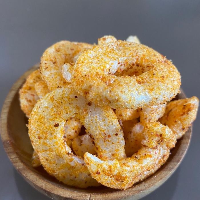 

BERGARANSI Kerupuk koin super pedas Camilan Snack Makanan