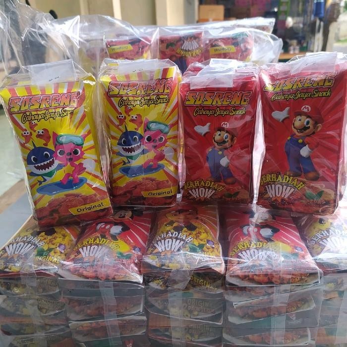 

LIMITED EDITION UM(1) Sosreng 40 Pcs - Cemilan Sosis Goreng dengan Kemasan Karakter Yg menarik -