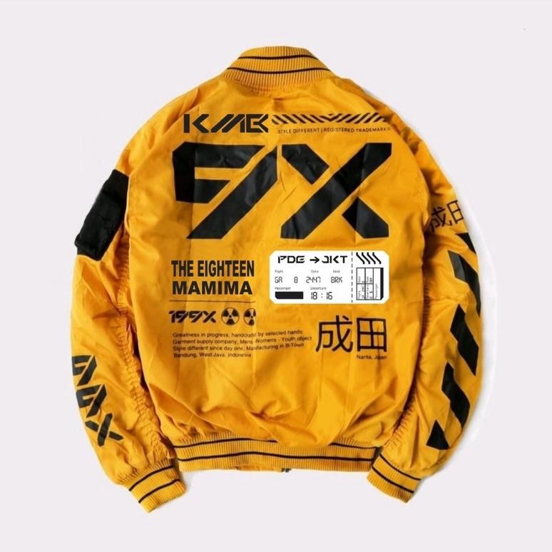 Jaket Technical Bomber Jacket - Narita (Mustard Yellow) / By :