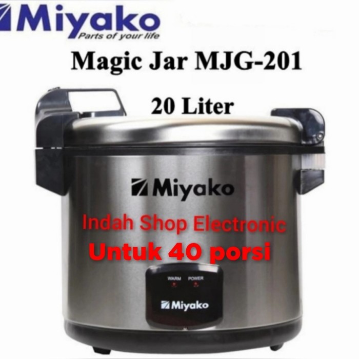 Magic Jar Miyako Mjg-201/Miyako Mjg-201 Penghangat Nasi 20 L