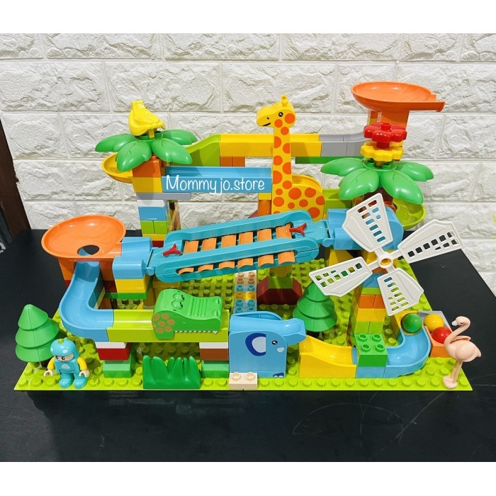 Terbaru Marble Race Run Balok Besar Edisi Terbaru Dengan Xylophone