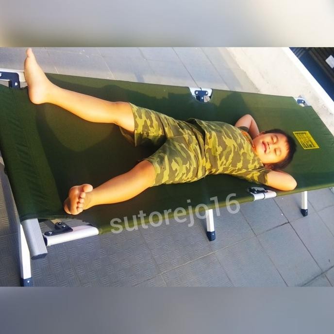 Terlaris Veldbed Velbed Velbet Tempat Tidur Lipat Standart Tni Polri Ready Stok