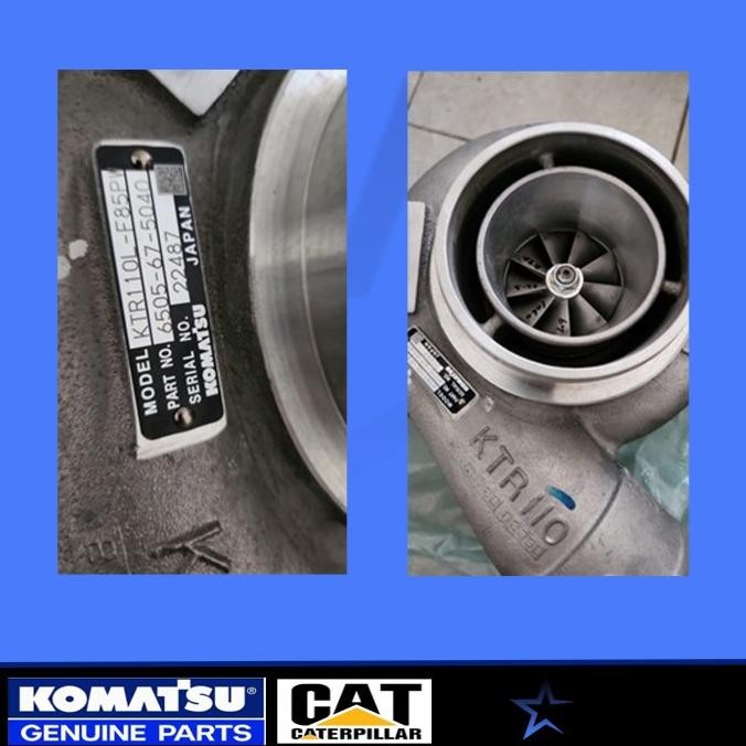 KOMATSU TURBO CHARGER 6505-67-5040 GENUINE PART 6505675040 ORIGINAL DAN TERPERCAYA