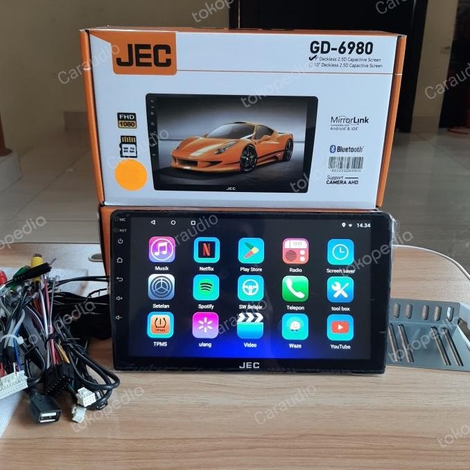 Terjangkau Head Unit Android 9 Inch /10 Inch Voice Comand Jec Gd-6981 Android Jec