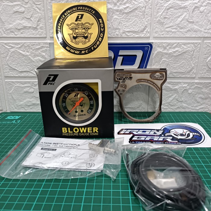 TERBARU - PPRC BOOST METER 60 psi ( Yark Gold Limited) + BRACKET IRONBAR
