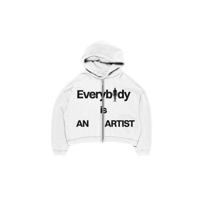 EVERYBODY IS AN ARTIST ZIPPER HOODIE ms
