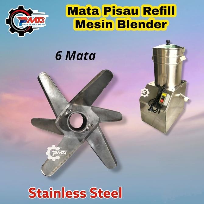 MATA PISAU MESIN BLENDER BUMBU - PISAU REFILL BLENDER 6 MATA
