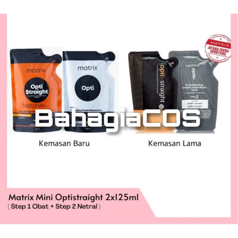 Matrix ni Optistraight 125ml SACHET Matrix Smoothing pelurus rambut 125ml