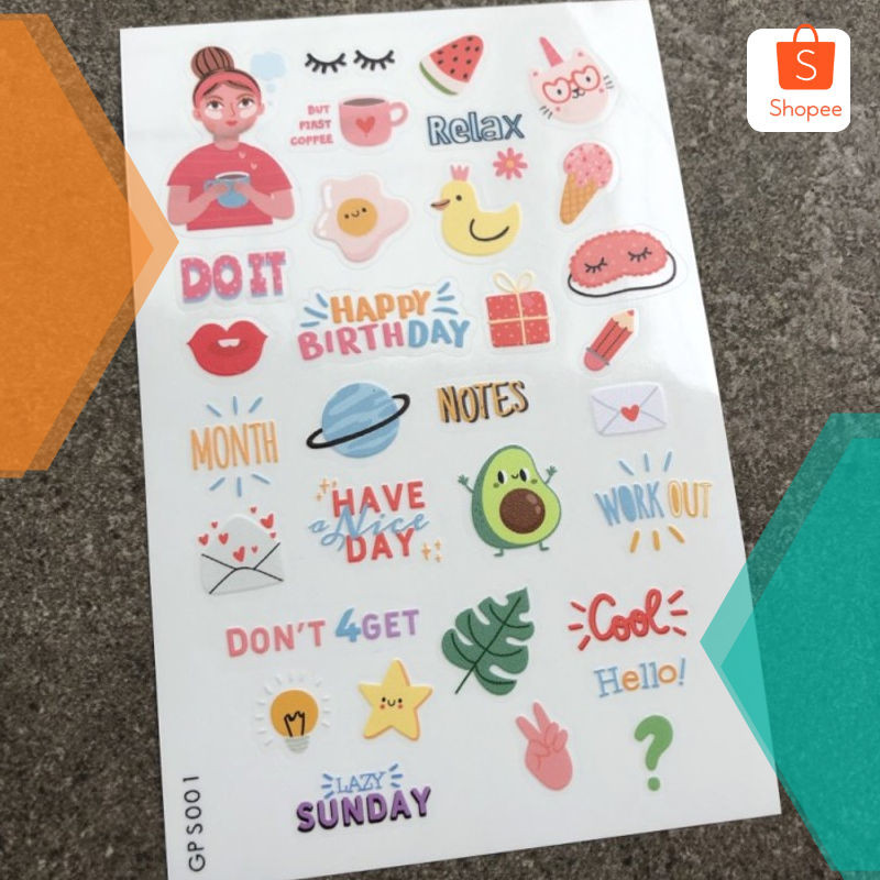 

Terlaris sticker scrapbook kecil lucu - gambar stiker tempel tahan air - GPS01 Keren