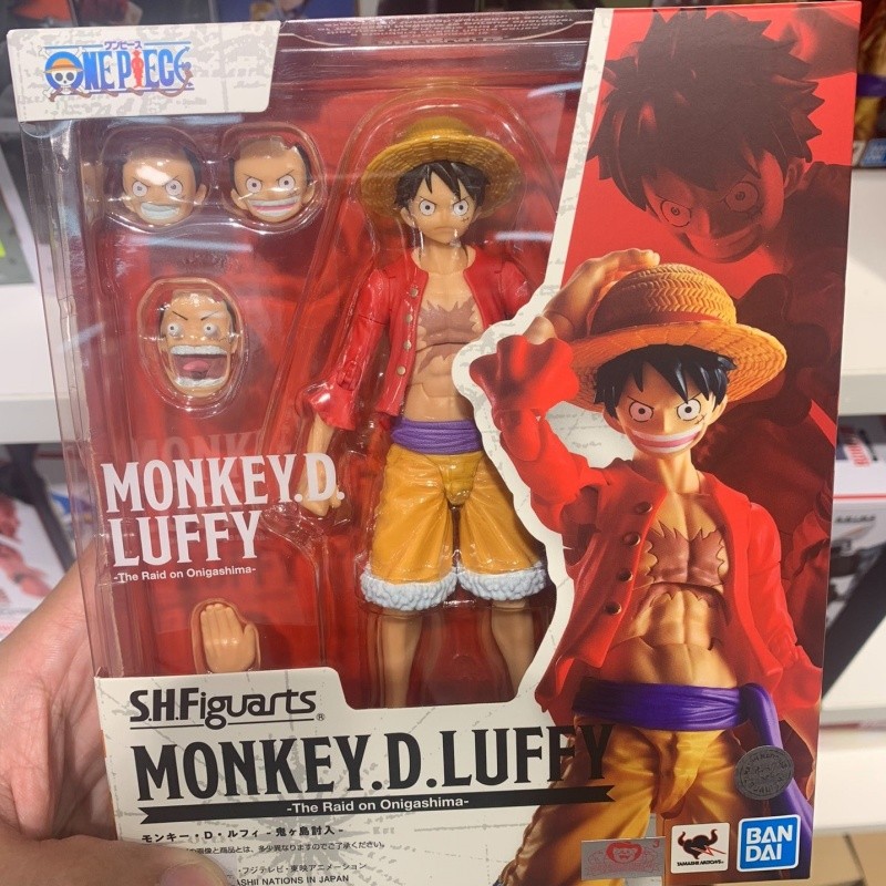 ATC Original Bandai Sh Figuarts Shf One Piece Monkey D Luffy Romance Dawn Action Figures Anime Model