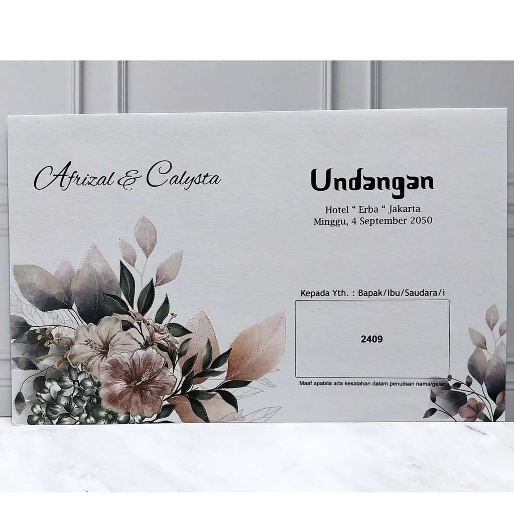Blangko Undangan Erba Kosong 2409