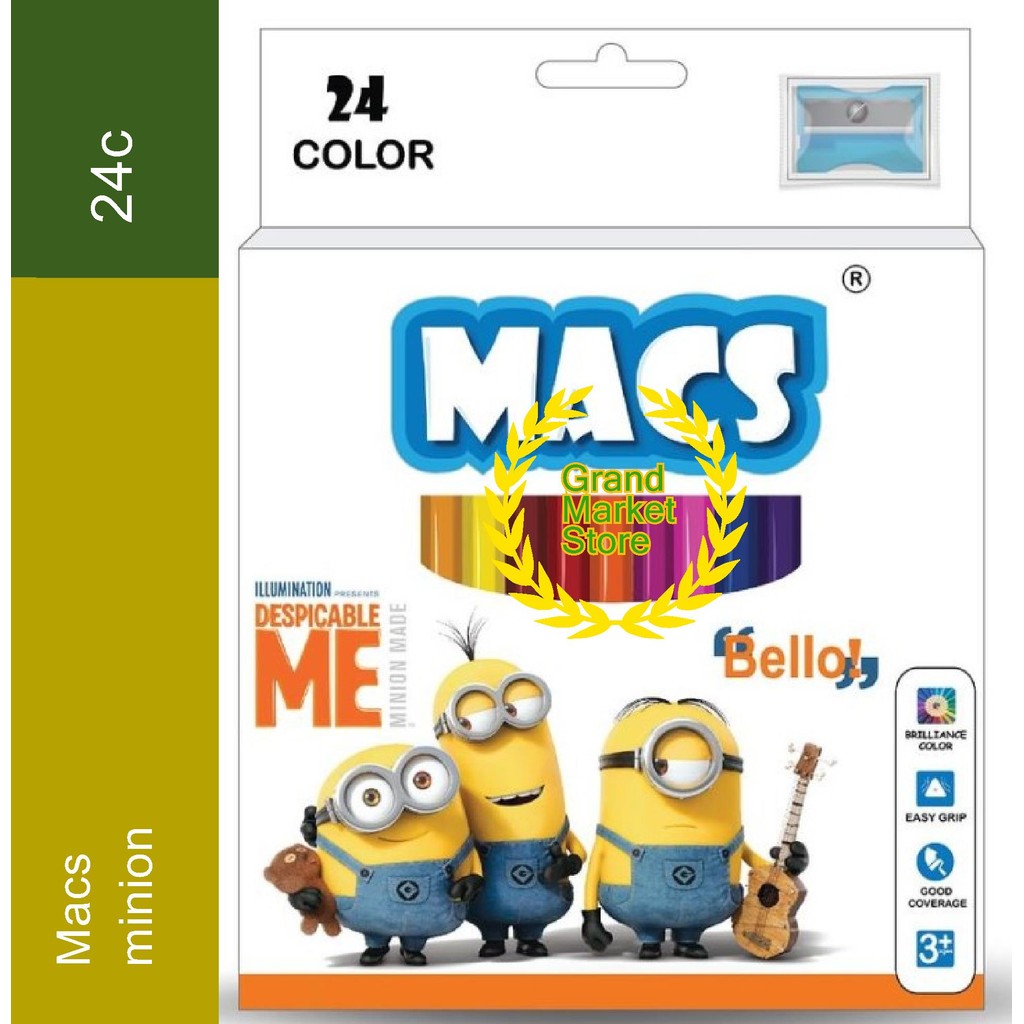 

Pensil Warna Macs 24C Minion Macs Pensil Warna 24 Macs Pensil Gambar 24 warna Premium