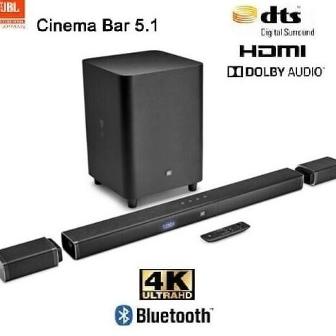Jbl Bar 5.1 4K Ultra Hd 5.1 Soundbar True Wireless Surround New Stok