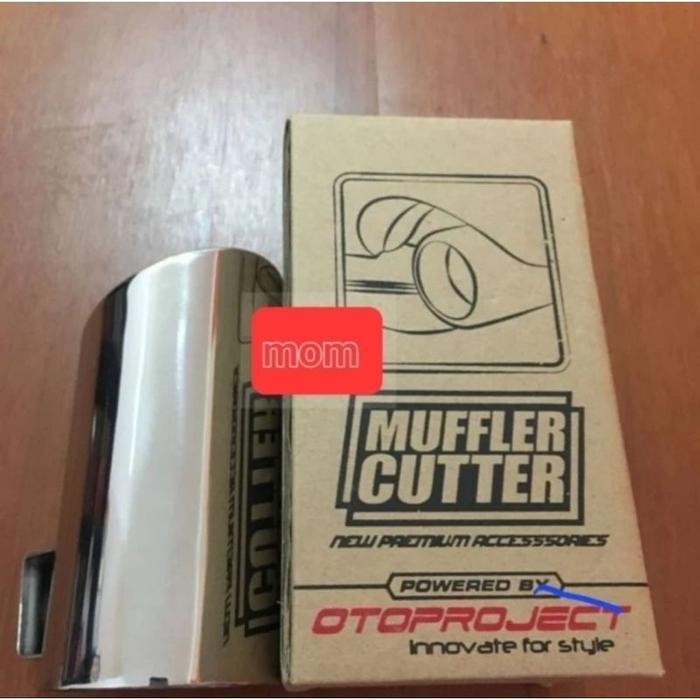 MUFFLER TUTUP KNALPOT INNOVA ZENIX OTOPROJECT STAINLESS CHROME ORIGINAL QUALITY