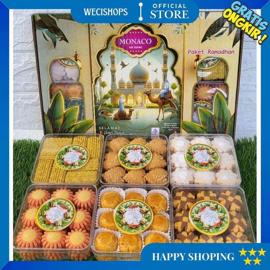 

Kue Kering Monaco - Parcel Kue Lebaran - Kue Kering D Gratis Ongkir