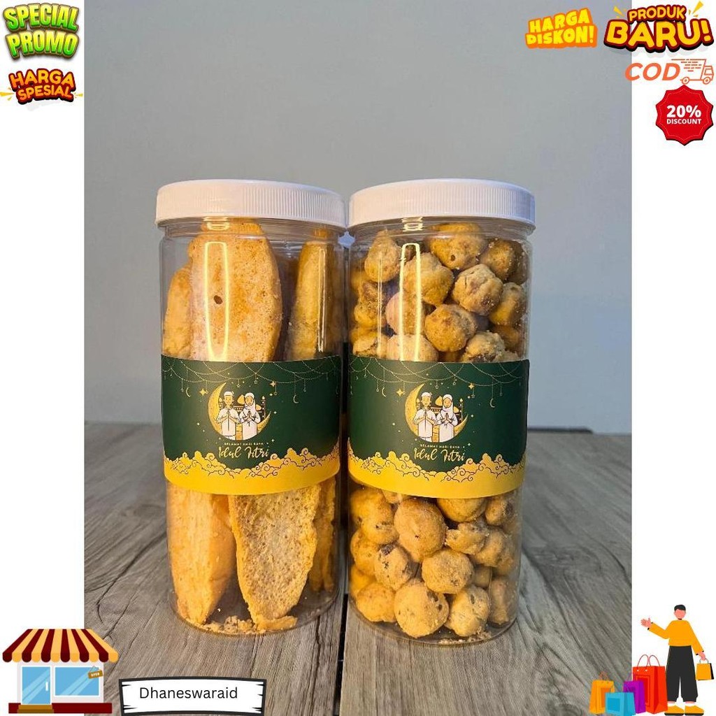 

Hampers Kue Kering Mewah Lebaran Idul Fitri 2025 (Soes+Bagelan) D Promo 3.3