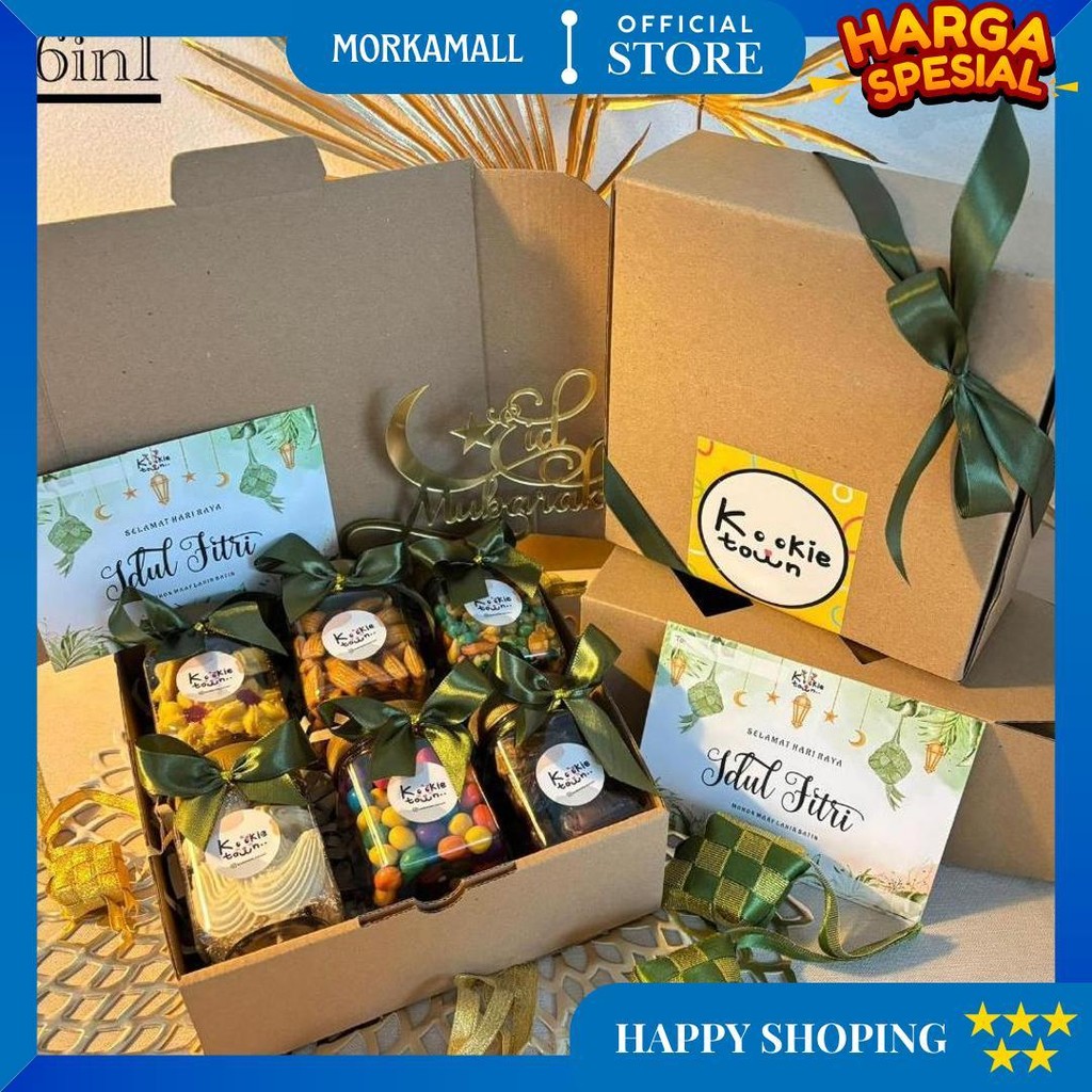 

Hampers Lebaran / Hampers Kue Kering / Gift Box Makanan / Parcel Lengkap Idul Fitri / Paket Kue Kering Murah / Hadiah Lebaran D Promo Puncak