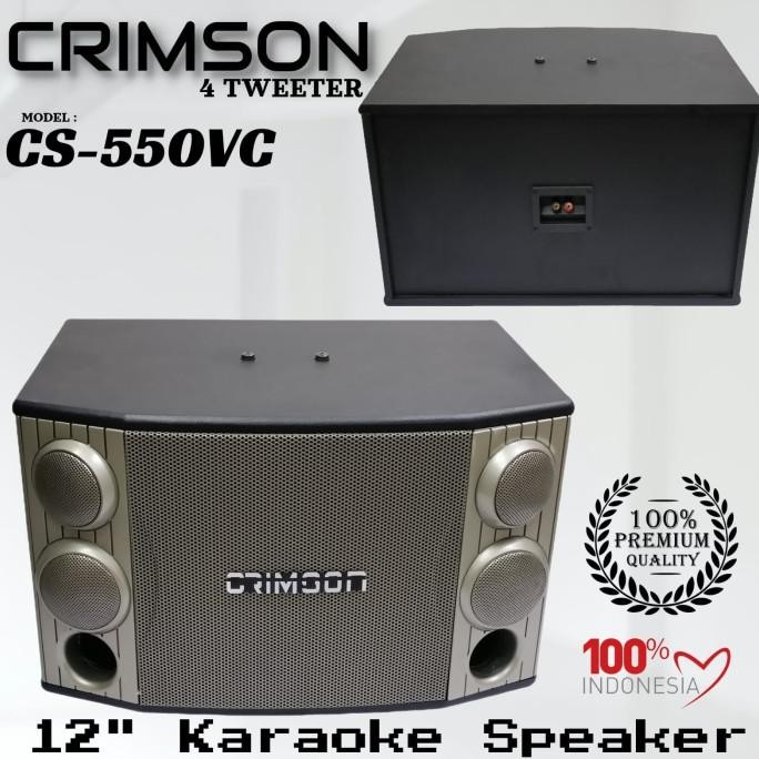 Speaker Pasif Crimson 12 Inch Crimson Cs 550 Vc Sepasang Cs550Vc 550Vc New Stok