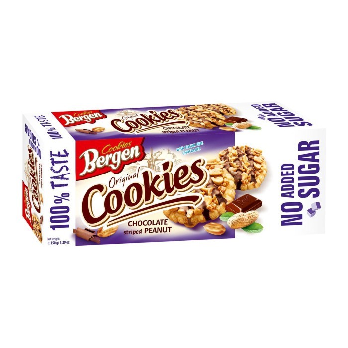 

Bergen Sugar Free Chocolate and Peanut Cookies 150G