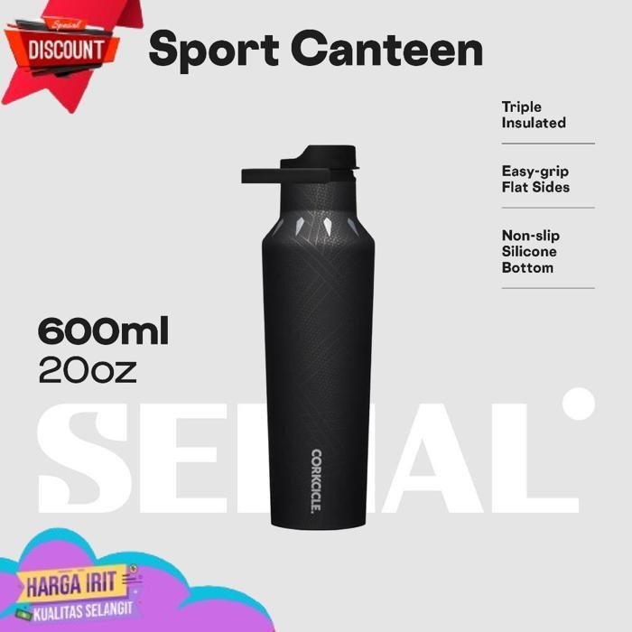 SALE CORKCICLE CANTEEN 20OZ - MARVEL BLACK PANTHER