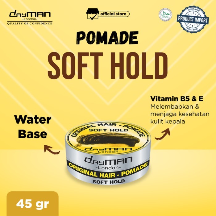 dayman hair pomade-soft hold 45 gr [kualitas terbaik]