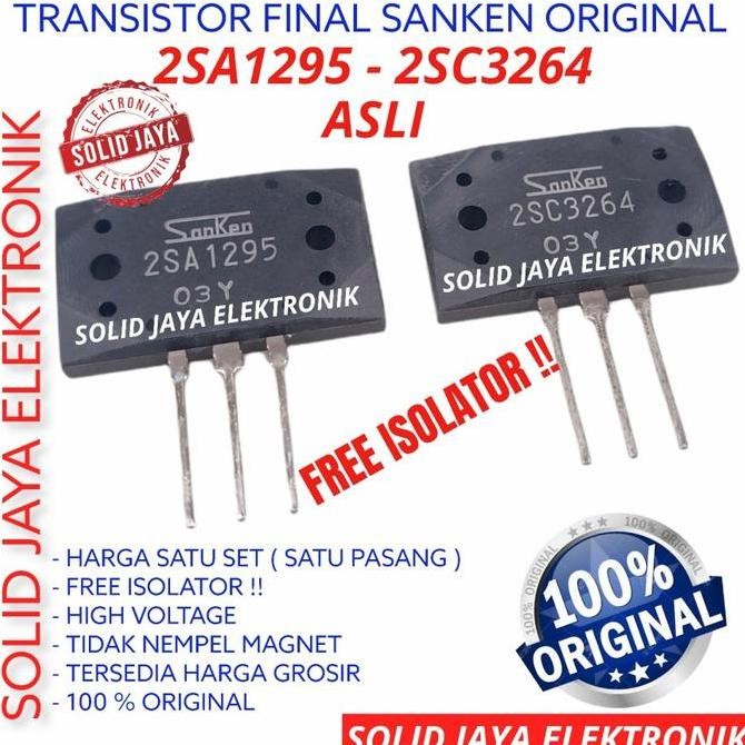 Tr Final Sanken 2Sa1295 2Sc3264 Asli Ori Transistor 2Sa 1295 2Sc 3264 A1295 C3264 Sanken Ori Asli Tr