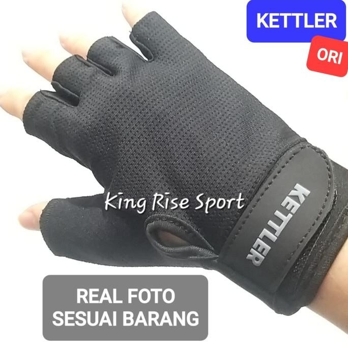 Terlaris Kettler Multi Purpose Training Glove 531-000 (Sarung Tangan Fitness/ Gym) - Ori Ready Stok