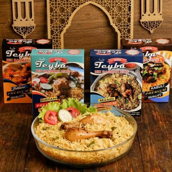 

Kualitas terbaik] TEYBA MIX Basmati Rice - Kabuli, Biryani, Mandi, Bukhori 525gr