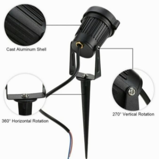 BARU LAMPU TAMAN 7 WATT LAMPU SOROT TAMAN 7W OUTDOOR LED TAMAN 7WATT