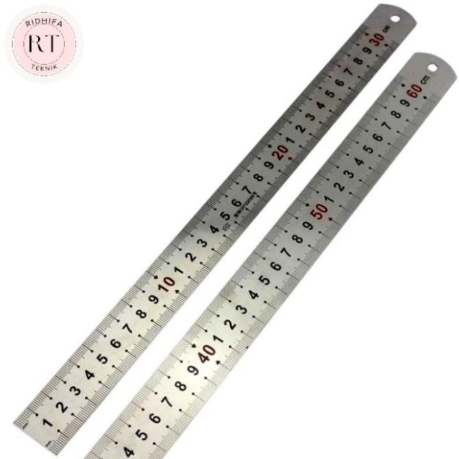 

Penggaris Stenles steel 15cm,30cm,60cm,100cm,150cm,200cm TM
