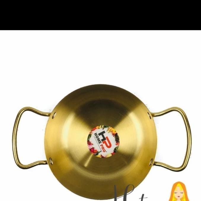 populer] Panci Korea Gagang Ramen Sauce Pot Home Pro Kuning Emas Masak Air Mie