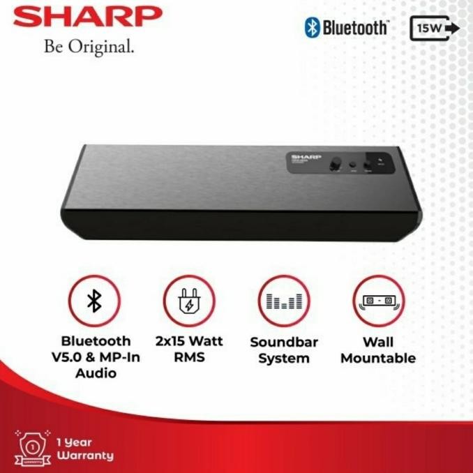 CO Soundbar Sharp CBOX-SBT300BL | Speaker aktif bluetooth sound bar tv