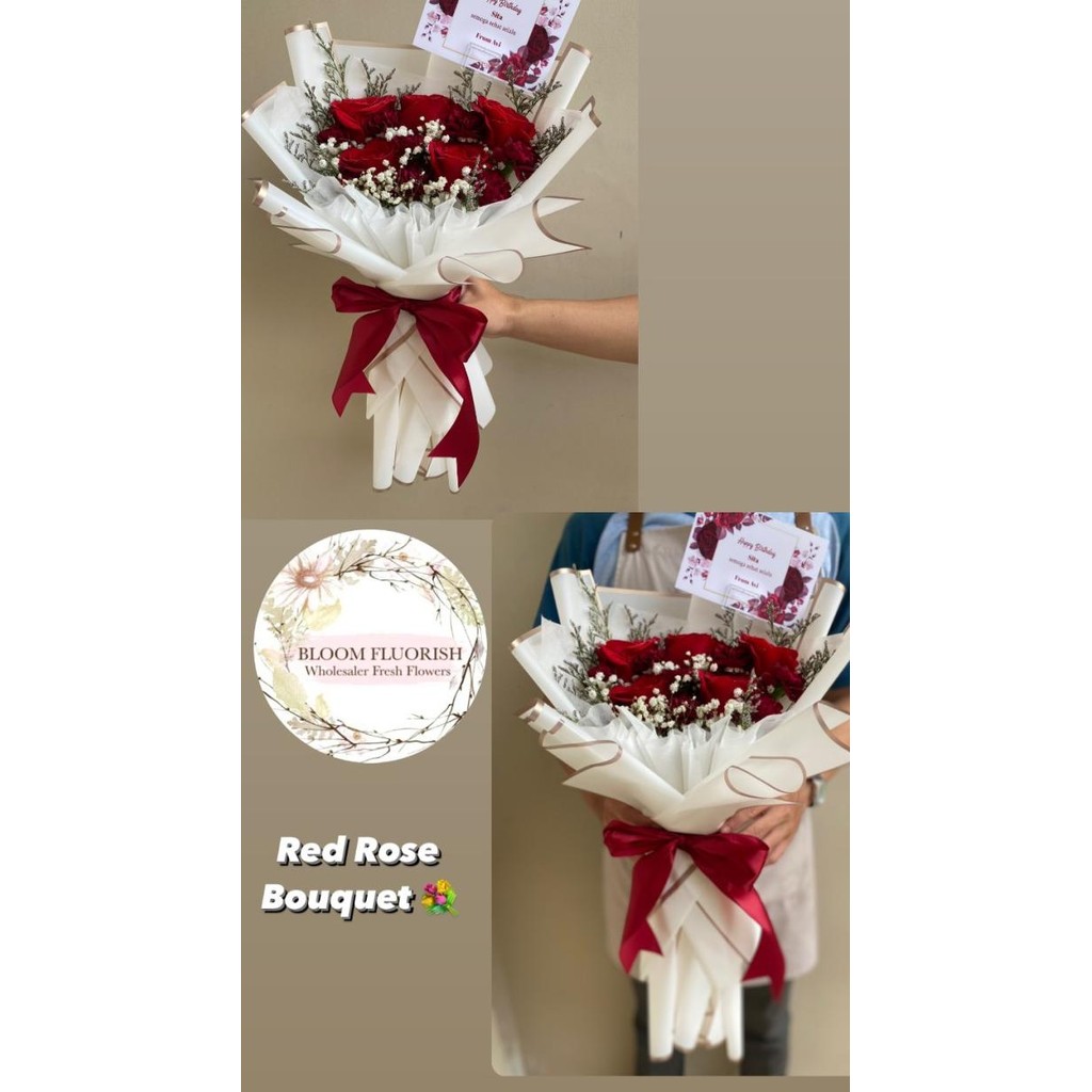 Siap Kirim Bouquet Bunga Fresh Segar Asli Buket Flower Rose Mawar Tangerang