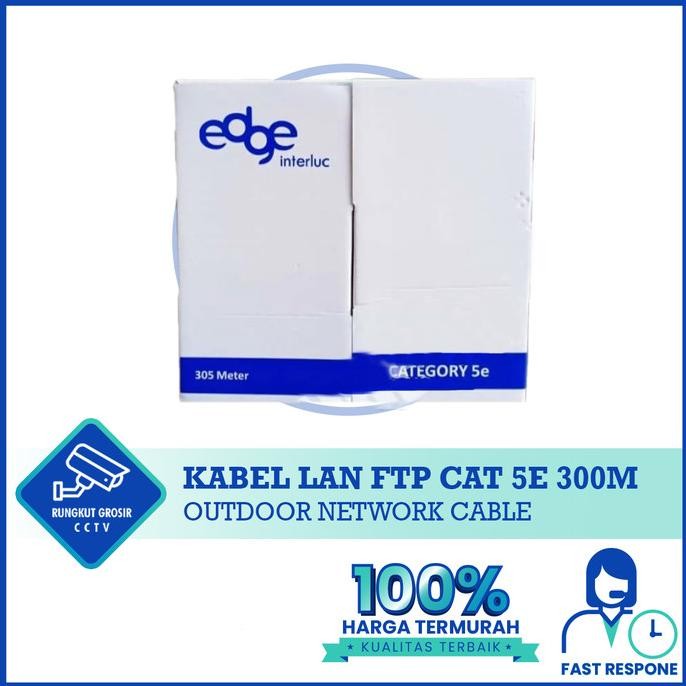 Kabel Lan Ftp Cat 5E 300 Meter Kabel Lan Outdoor Network Cable Bergaransi
