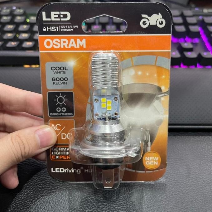 Lampu - Bohlam Lampu Depan Led Hs1 Ninja R Rr 150 Z250Sl Ac Dc Osram 7285Cw