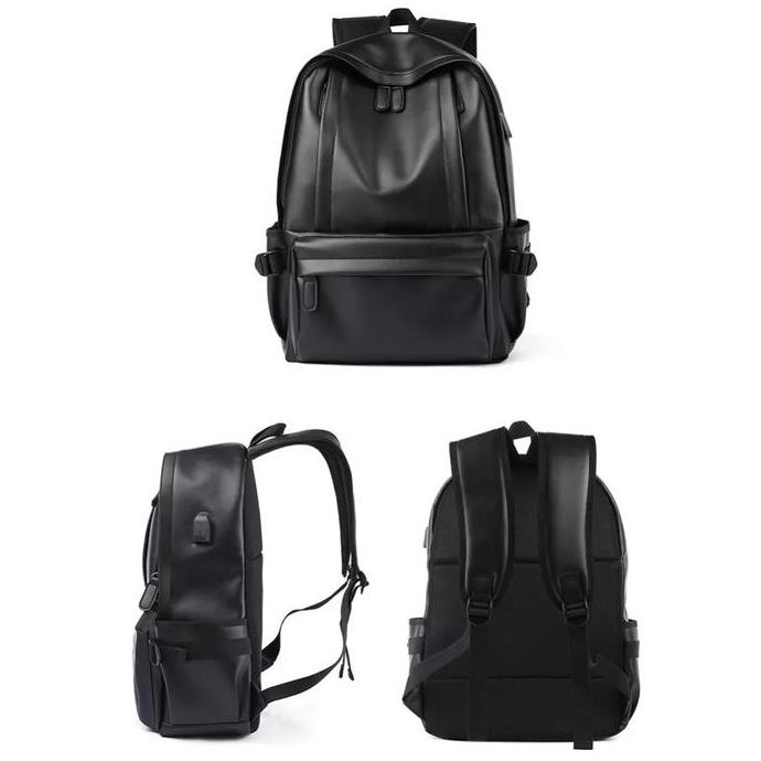 new new arrival  tas ransel kulit laptop leather backpack tas pria dan wanita tas punggung kulit kul