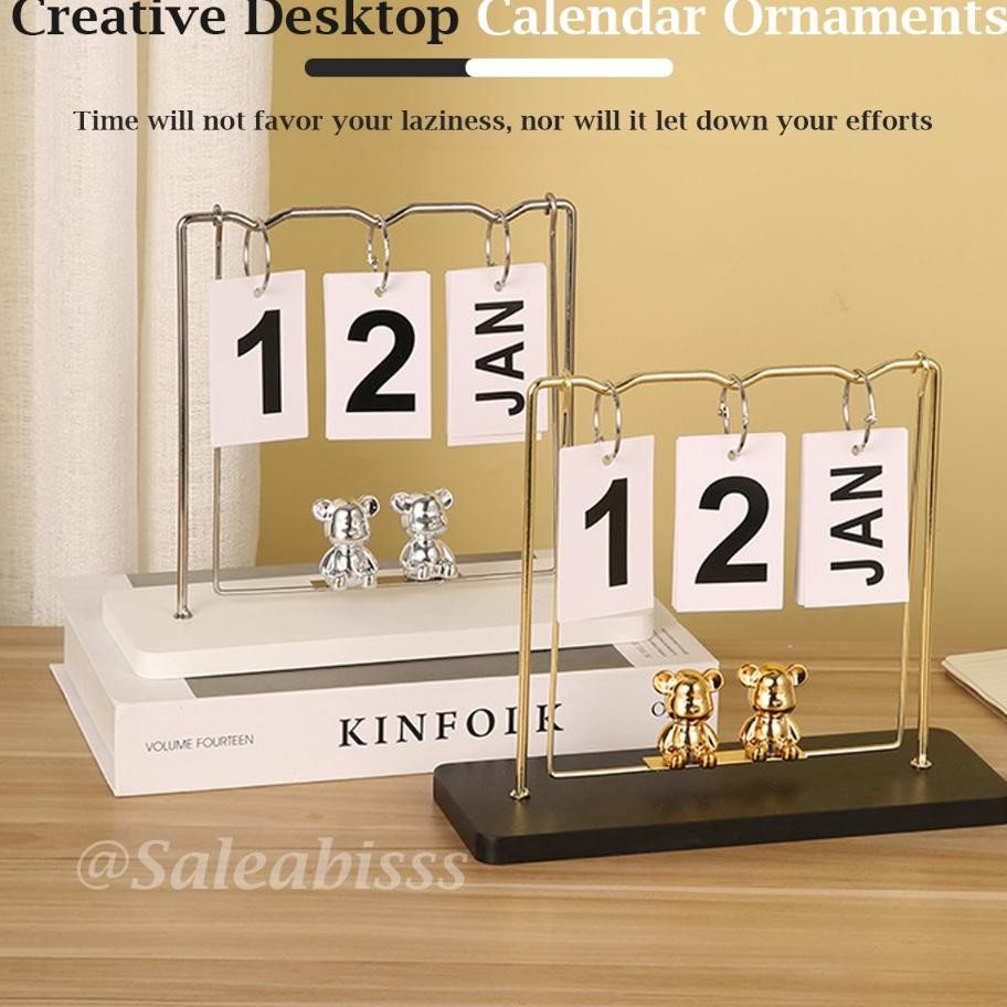 

Pajangan Alender Meja Bear Creative Detop Calender Ornament Cute Bear Deorai Meja